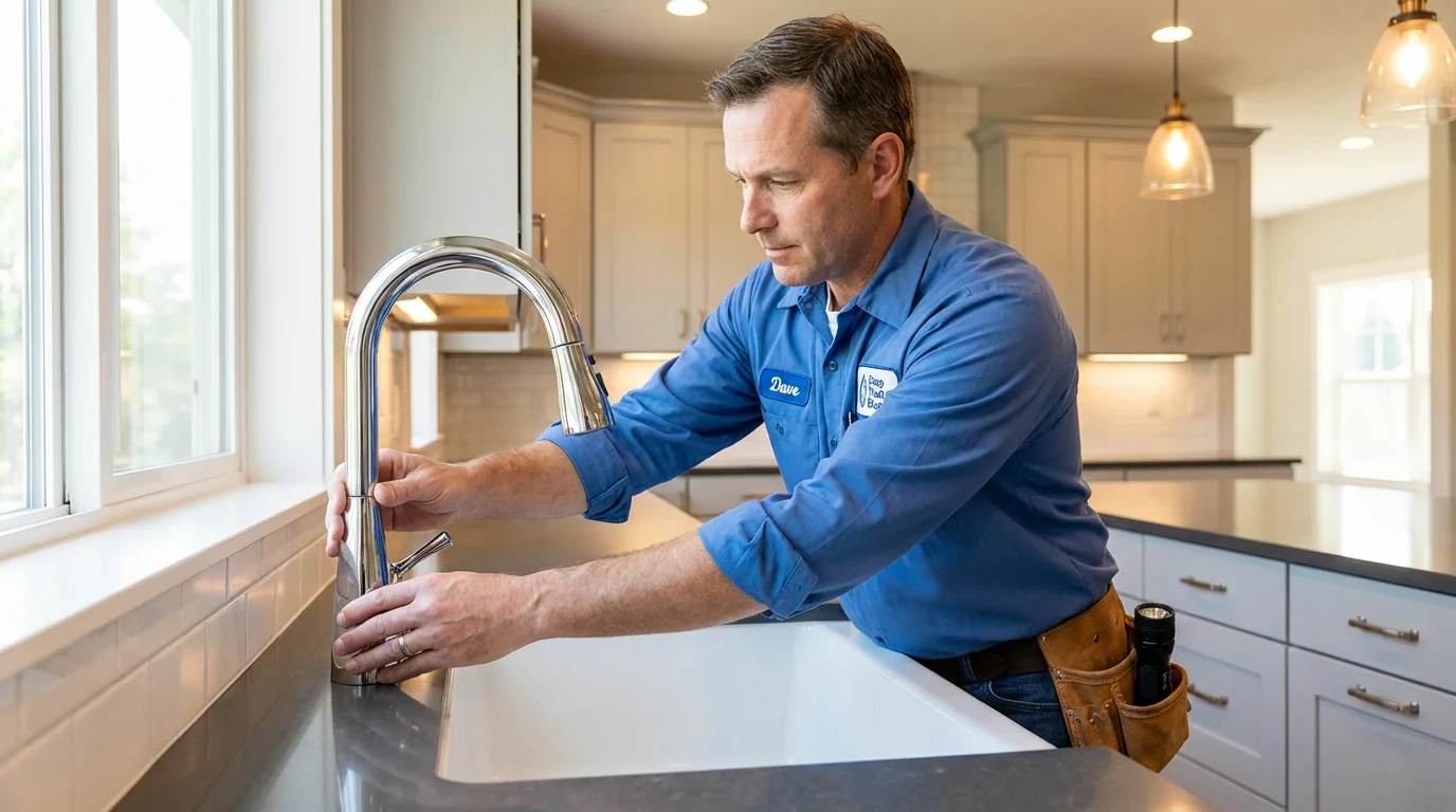 Kitchen faucet installation by Johns Plumbing LLC in Cordova